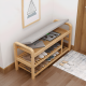 Wood Bench With Storage